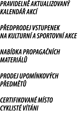 pravideln aktualizovan  kalend   akc  p edprodej vstupenek na kulturn  a sportovn  akce nab dka propaga n ch materi ...