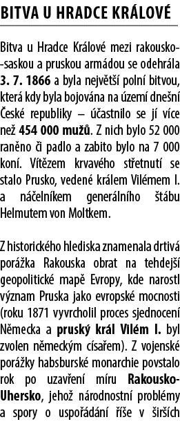 BITVA U HRADCE KR LOV Bitva u Hradce Kr lov  mezi rakousko saskou a pruskou arm dou se odehr la 3. 7. 1866 a byla ne...