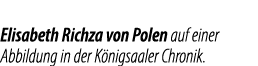Elisabeth Richza von Polen auf einer Abbildung in der K nigsaaler Chronik.