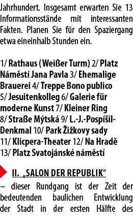 Jahrhundert. Insgesamt erwarten Sie 13 Informationsst nde mit interessanten Fakten. Planen Sie f r den Spaziergang et...