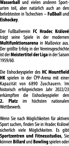 Wasserball und vielen anderen Sport arten teil, aber nat rlich auch an den beliebtesten in Tschechien – Fu ball und E...