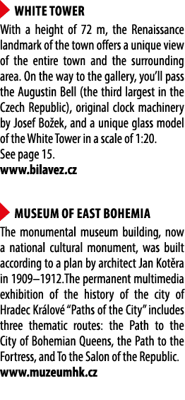 ￼ White Tower With a height of 72 m, the Renaissance landmark of the town offers a unique view of the entire town and...