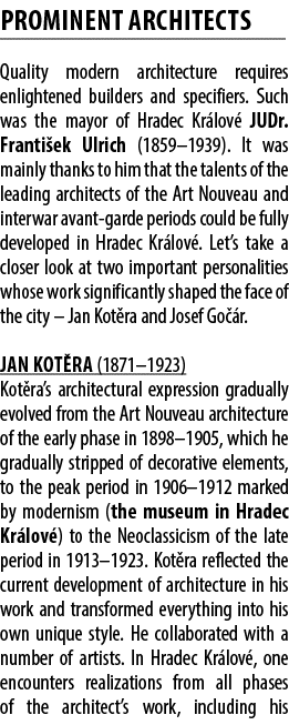 PROMINENT ARCHITECTS Quality modern architecture requires enlightened builders and specifiers. Such was the mayor of ...