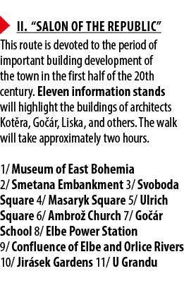 ￼ II. “Salon of the Republic” This route is devoted to the period of important building development of the town in th...