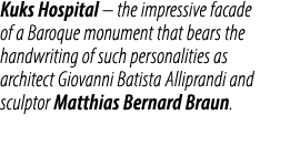 Kuks Hospital – the impressive facade of a Baroque monument that bears the handwriting of such personalities as archi...