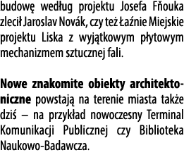 budow wed ug projektu Josefa F ouka zleci  Jaroslav Nov k, czy te   a nie Miejskie projektu Liska z wyj tkowym p yto...