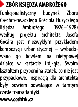 ￼ Zb r Ksi dza Ambro ego Funkcjonalistyczny budynek Zboru Czechos owackiego Ko cio a Husyckiego Ksi dza Ambro ego (19...