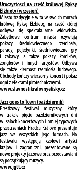 Uroczysto ci na cze  kr lowej Ryksy El biety (wrzesie ) Miasto tradycyjnie wita w swoich murach kr low  Ryks  El bie...