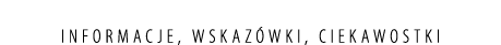 Informacje, wskaz wki, ciekawostki