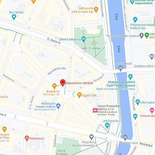 Masarykovo náměstí, zdroj: Google Maps