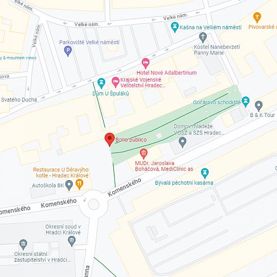 Schodiště Bono Publico, zdroj: Google Maps